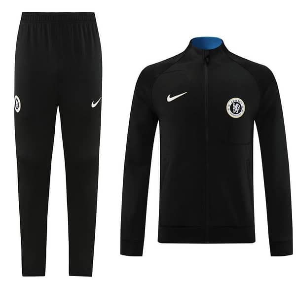 23/24 Chelsea Black Full Zipper Jacket+Pants - Image 17