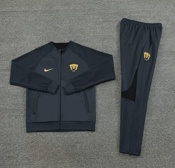 23/24 Pumas UNAM Black Full Zipper Jacket+Pants - Image 8