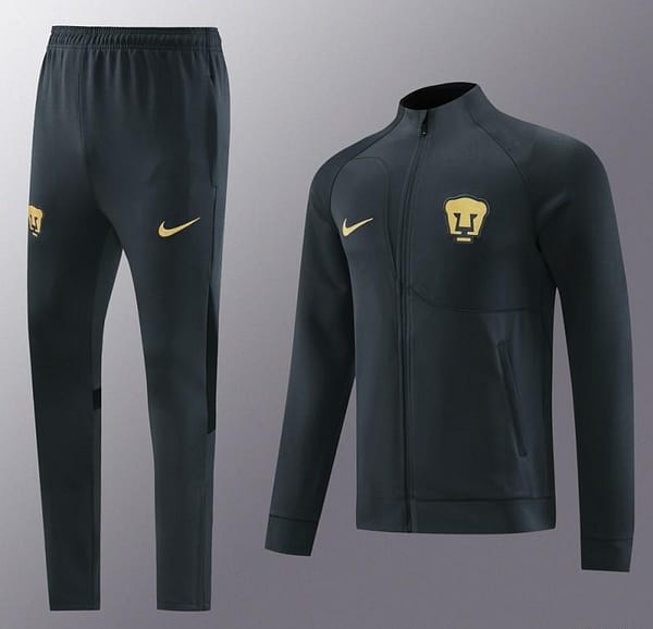 23/24 Pumas UNAM Black Full Zipper Jacket+Pants - Image 14