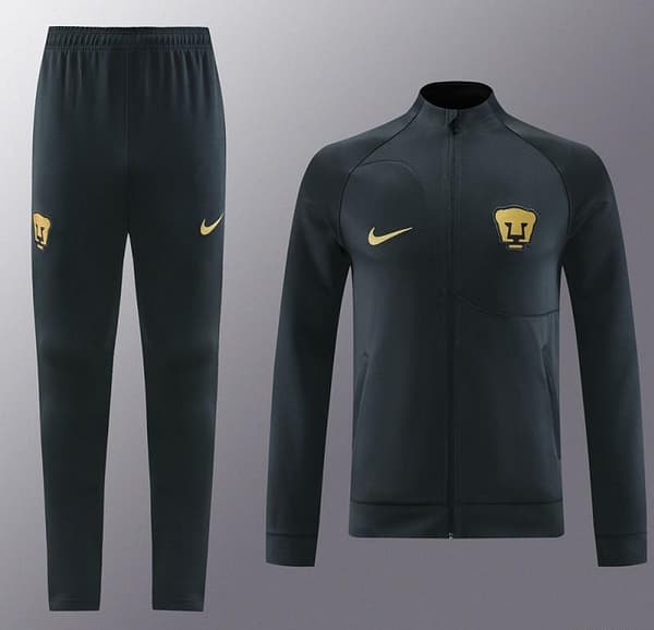 23/24 Pumas UNAM Black Full Zipper Jacket+Pants - Image 15