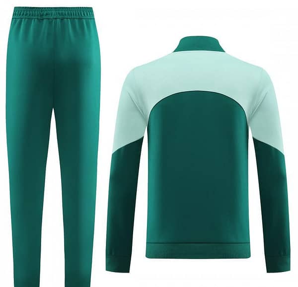 23/24 Adidas White/Green Full Zipper Hooide Jacket+Pants - Image 6
