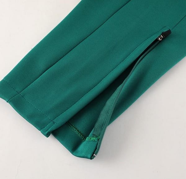 23/24 Adidas White/Green Full Zipper Hooide Jacket+Pants - Image 14