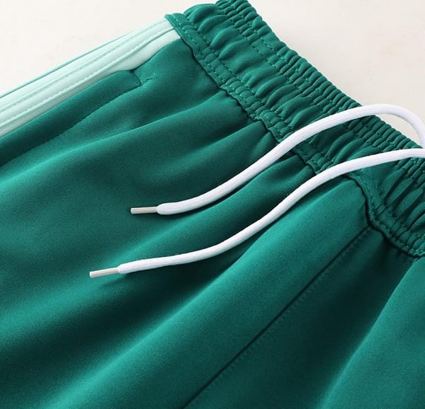 23/24 Adidas White/Green Full Zipper Hooide Jacket+Pants - Image 17