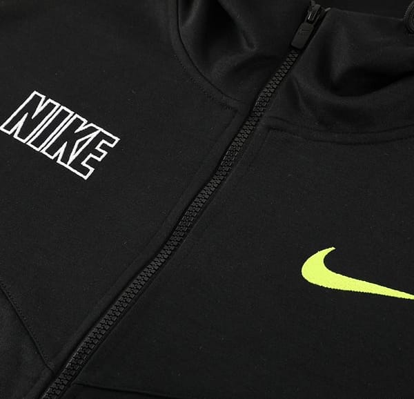 23/24 NIKE Black/Green Full Zipper Hooide Jacket+Pants - Image 3