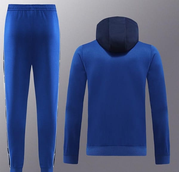 23/24 NIKE Black/Blue Full Zipper Hooide Jacket+Pants - Image 15