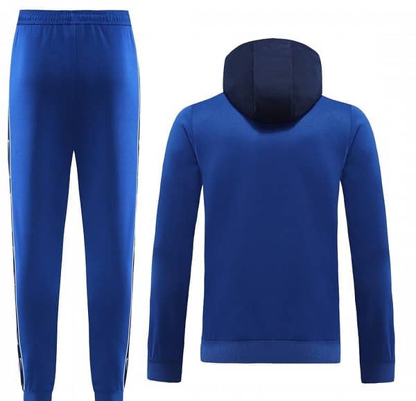 23/24 NIKE Black/Blue Full Zipper Hooide Jacket+Pants - Image 16