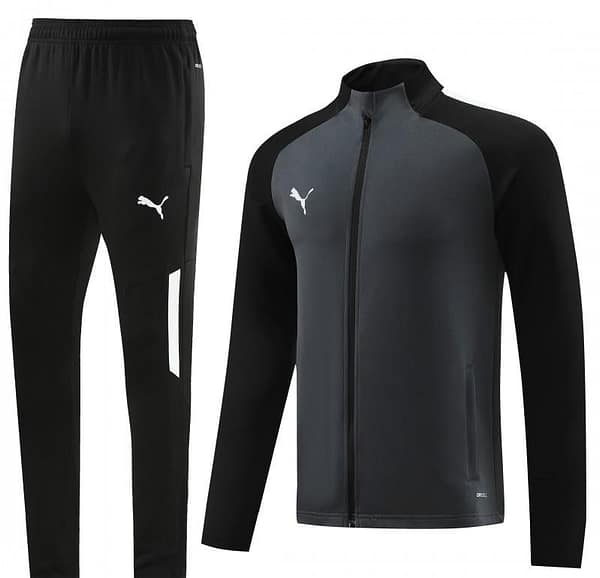 23/24 PUMA Black/Grey Full Zipper Hooide Jacket+Pants