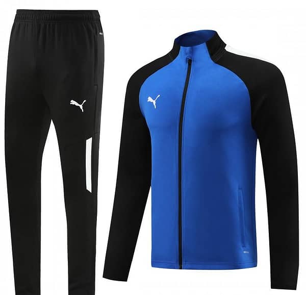 23/24 PUMA Black/Blue Full Zipper Hooide Jacket+Pants