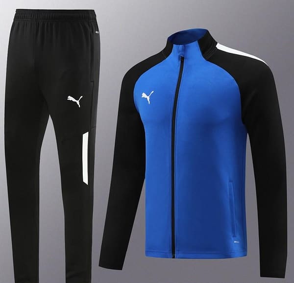 23/24 PUMA Black/Blue Full Zipper Hooide Jacket+Pants - Image 19
