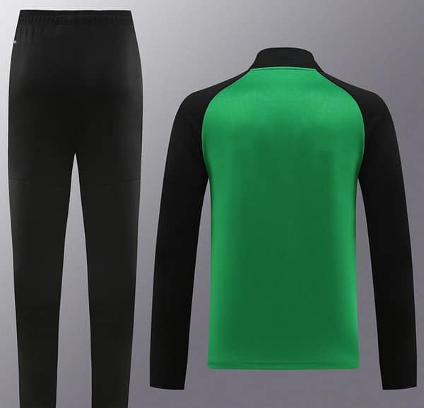 23/24 PUMA Black/Green Full Zipper Hooide Jacket+Pants - Image 13