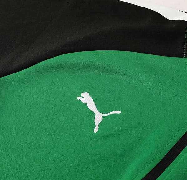 23/24 PUMA Black/Green Full Zipper Hooide Jacket+Pants - Image 22