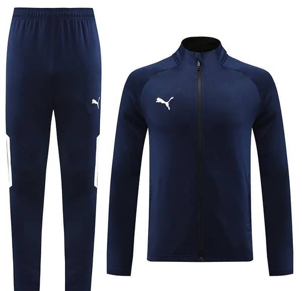 23/24 PUMA Navy Full Zipper Hooide Jacket+Pants - Image 8