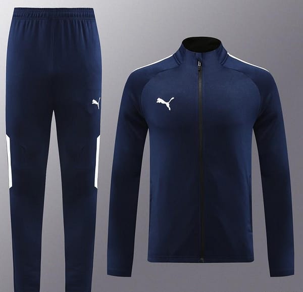 23/24 PUMA Navy Full Zipper Hooide Jacket+Pants - Image 9