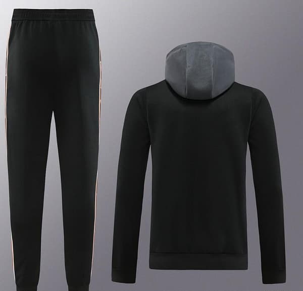 23/24 NIKE Black/Grey Full Zipper Hooide Jacket+Pants - Image 18