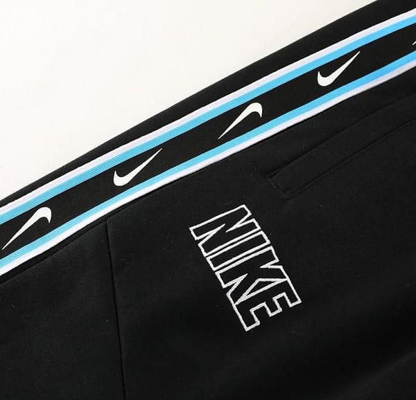 23/24 NIKE Black/Blue Full Zipper Hooide Jacket+Pants - Image 4