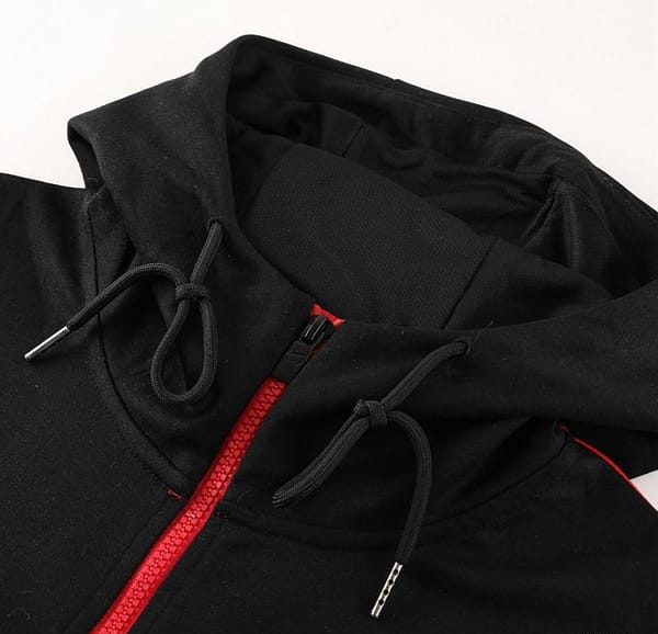 23/24 NIKE Black/Red Full Zipper Hooide Jacket+Pants - Image 10
