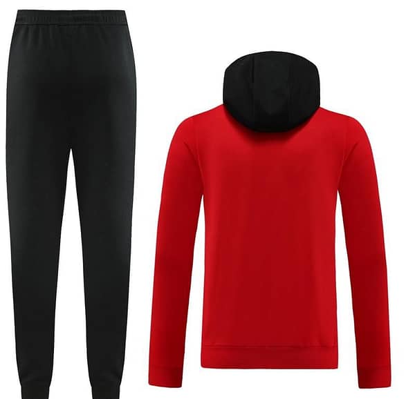 23/24 NIKE Black/Red Full Zipper Hooide Jacket+Pants - Image 20