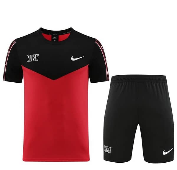 23/24 NIKE Black/Red Short Sleeve Jersey+Pants - Image 21