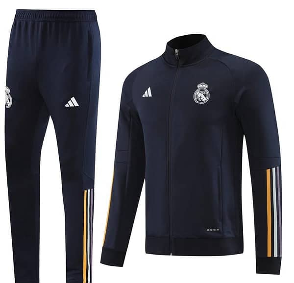 23 24 Real Madrid Navy  Full Zipper +Pants