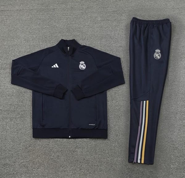 23 24 Real Madrid Navy  Full Zipper +Pants - Image 3