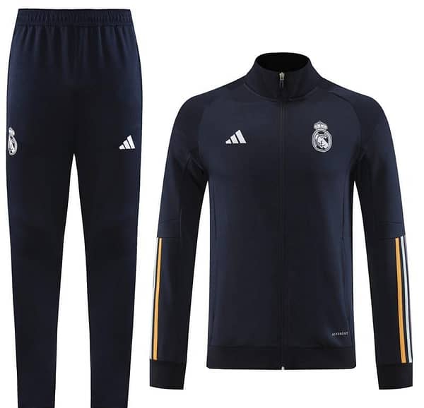 23 24 Real Madrid Navy  Full Zipper +Pants - Image 12