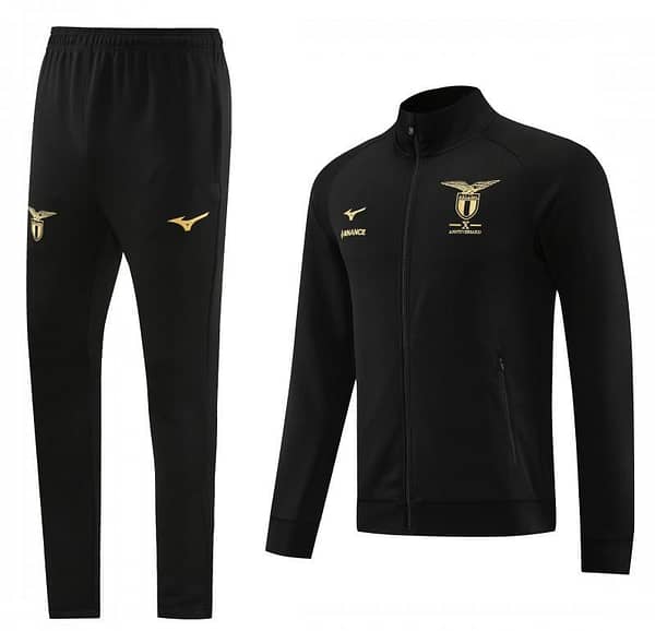 23/24 Lazio Black Full Zipper Jacket+Pants