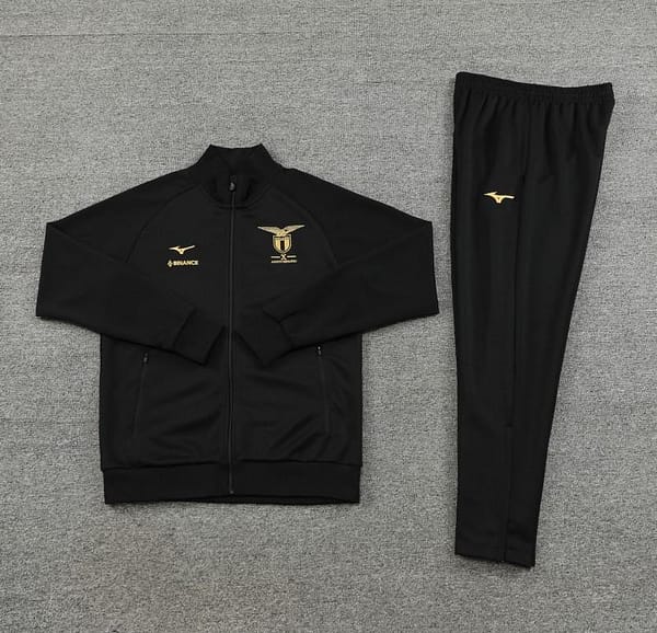 23/24 Lazio Black Full Zipper Jacket+Pants - Image 12