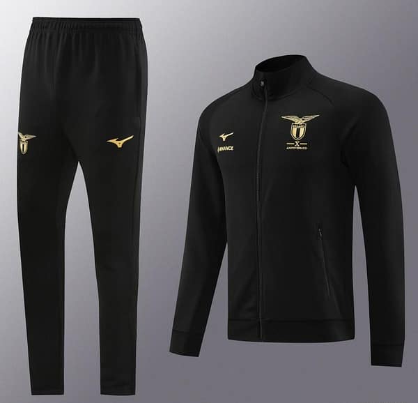 23/24 Lazio Black Full Zipper Jacket+Pants - Image 21