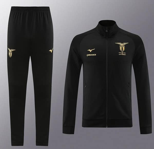 23/24 Lazio Black Full Zipper Jacket+Pants - Image 22