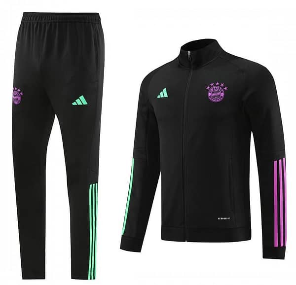 23/24 Bayern Munich Black/Purple Full Zipper +Pants