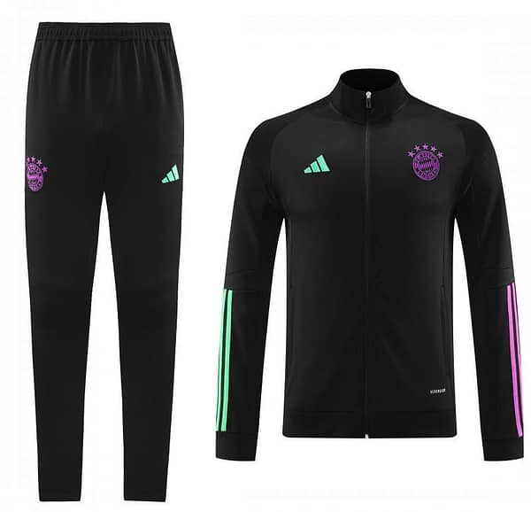 23/24 Bayern Munich Black/Purple Full Zipper +Pants - Image 23