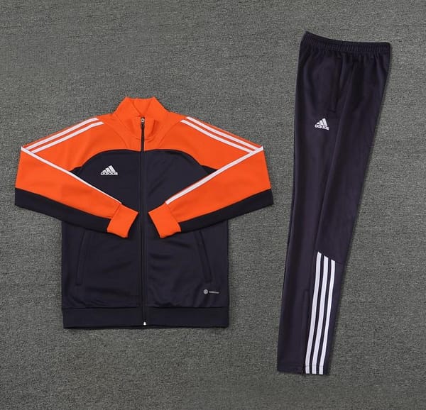 23/24 Adidas Orange/Navy Full Zipper +Pants - Image 2