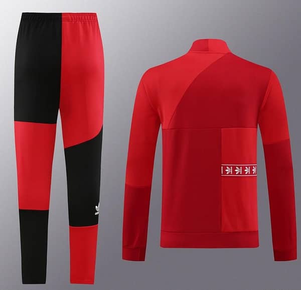 23/24 Adidas Original Wine/Red Full Zipper +Pants - Image 7