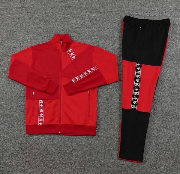 23/24 Adidas Original Wine/Red Full Zipper +Pants - Image 20