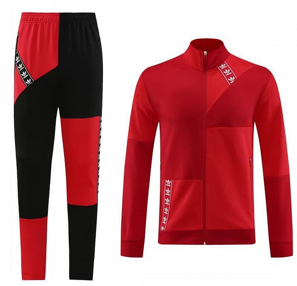 23/24 Adidas Original Wine/Red Full Zipper +Pants - Image 21