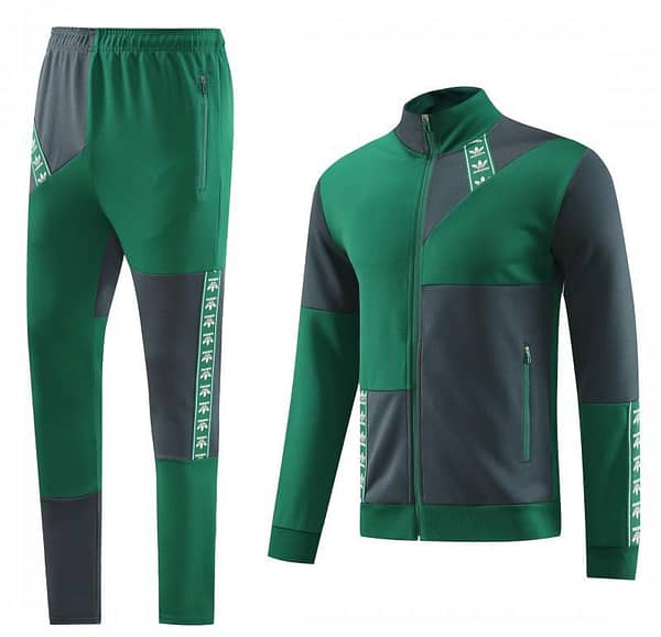 23/24 Adidas Original Green/Grey Full Zipper +Pants