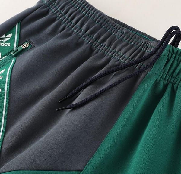 23/24 Adidas Original Green/Grey Full Zipper +Pants - Image 5