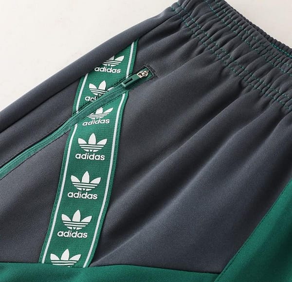23/24 Adidas Original Green/Grey Full Zipper +Pants - Image 6