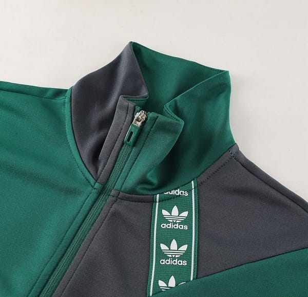 23/24 Adidas Original Green/Grey Full Zipper +Pants - Image 12