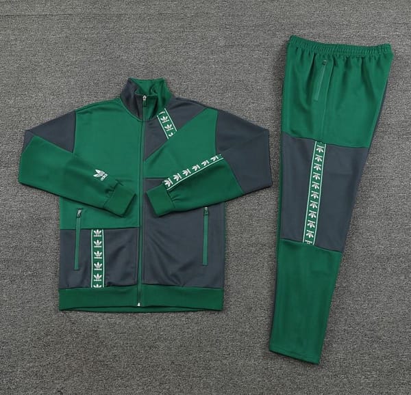 23/24 Adidas Original Green/Grey Full Zipper +Pants - Image 13