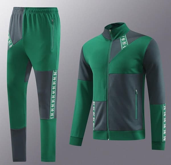 23/24 Adidas Original Green/Grey Full Zipper +Pants - Image 22