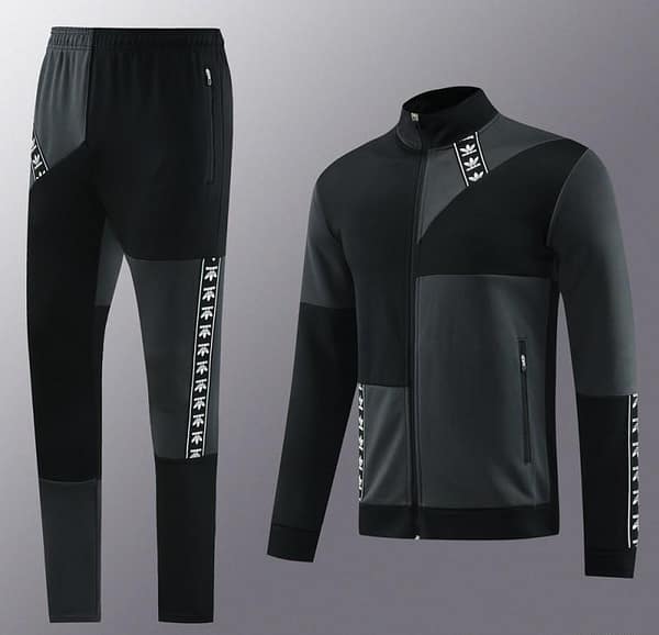 23/24 Adidas Original Black/Grey Full Zipper +Pants - Image 21