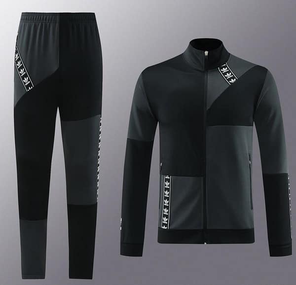 23/24 Adidas Original Black/Grey Full Zipper +Pants - Image 22