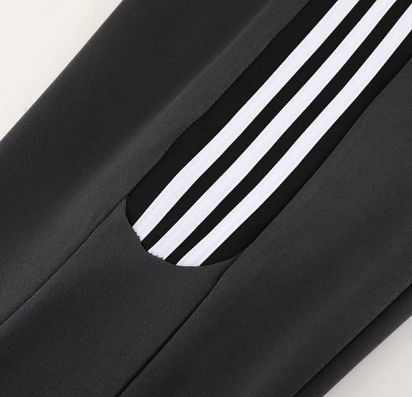 23/24 Adidas Black/White Full Zipper +Pants - Image 3