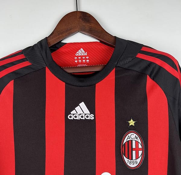 Retro 08/09 AC Milan Home Long Sleeve Jersey - Image 3