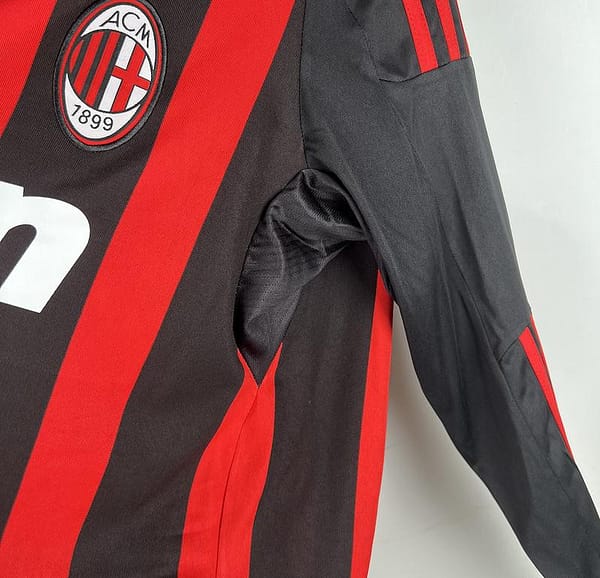 Retro 08/09 AC Milan Home Long Sleeve Jersey - Image 5