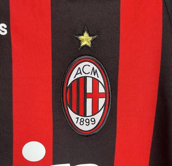 Retro 08/09 AC Milan Home Long Sleeve Jersey - Image 9