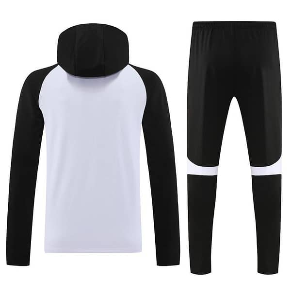 23/24 Chelsea White Black Hoodie Half Zipper Jacket+ Pants - Image 5