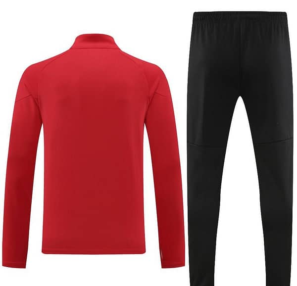 23/24 AC Milan Red Half Zipper Jacket+ Pants - Image 6