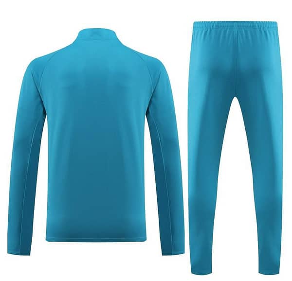 23/24 Manchester City Blue White Half Zipper Jacket+ Pants - Image 6